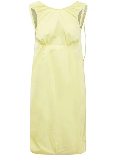 Rochie midi Sportmax fără mâneci până la genunchi de costum galben