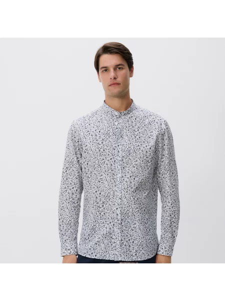 Reserved Košile regular fit z egyptské bavlny černý