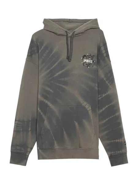 PUMA Športna majica grafit / kaki / črna bela