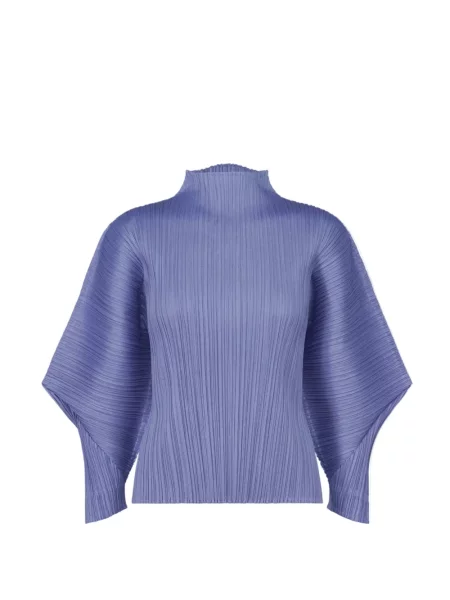 Cămașă Pleats Please Issey Miyake plisată albastru