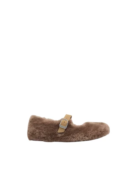 Balerinki Birkenstock wełniane beżowe