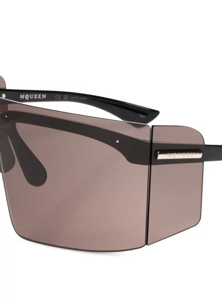 Sunčane naočale Alexander Mcqueen Eyewear s autogramom crna