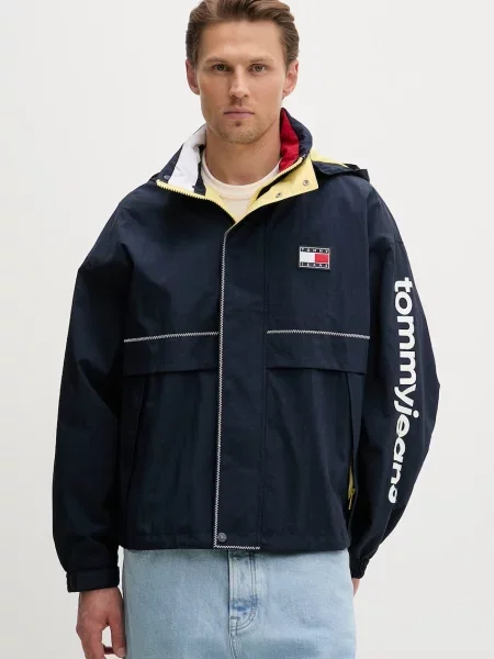 Tommy Jeans kurtka przejściowa granatowa