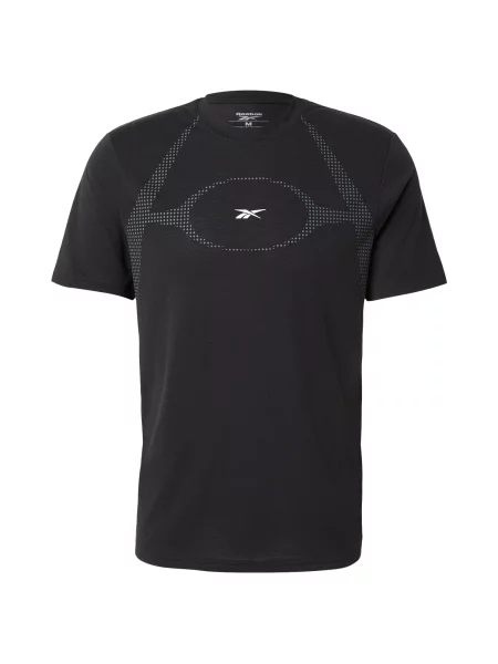Reebok Tricou funcțional ATHLETE FLEX gri / negru alb