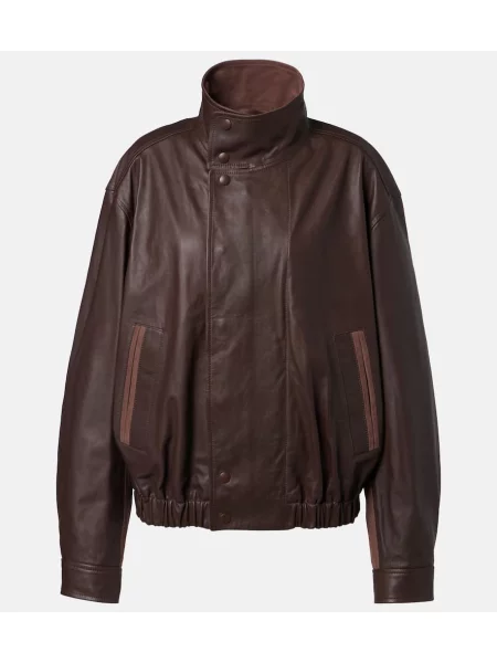 Geanta de piele Lemaire maro