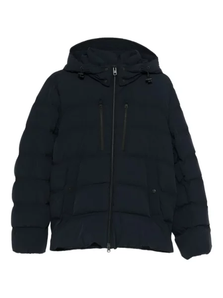 Geacă Woolrich cu glugă albastru