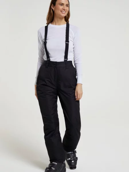 Moon — spodnie narciarskie o wąskim kroju Black czarne