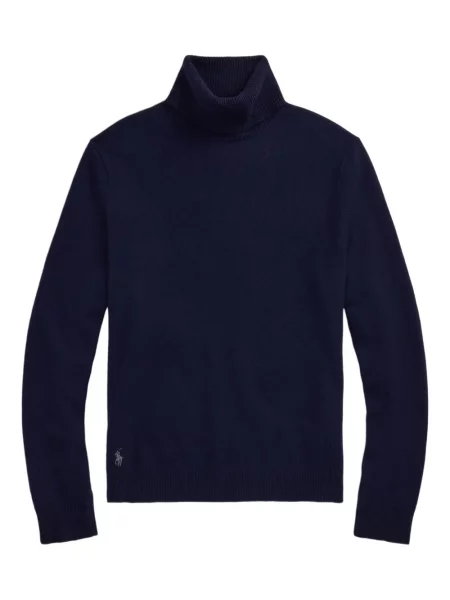 Șapcă Polo Ralph Lauren cu decolteu în V cu autograf în carouri albastru