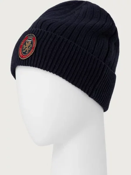 Zestaw szalik i czapka Tommy Hilfiger granatowa