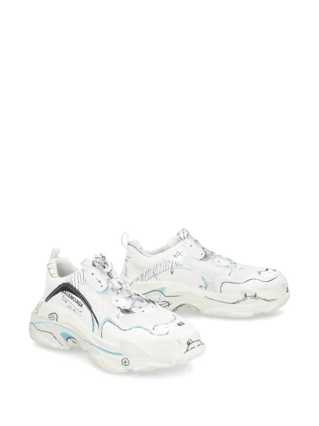 Sneakerși Balenciaga Triple S alb