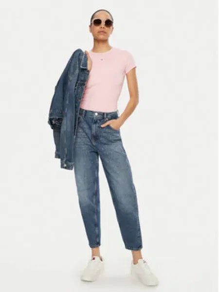 Tričko Tommy Jeans růžové
