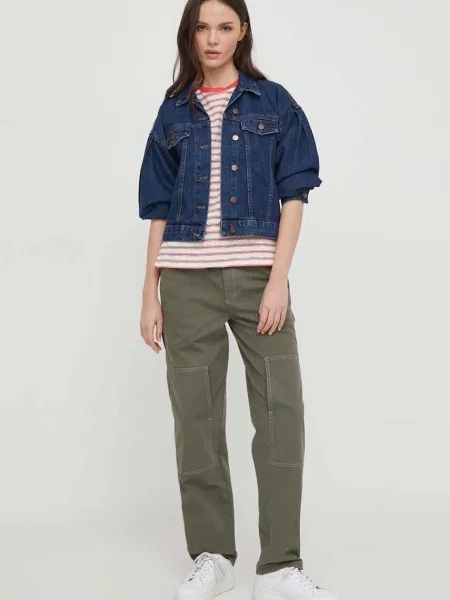 Hlače Pepe Jeans Betsy zelena