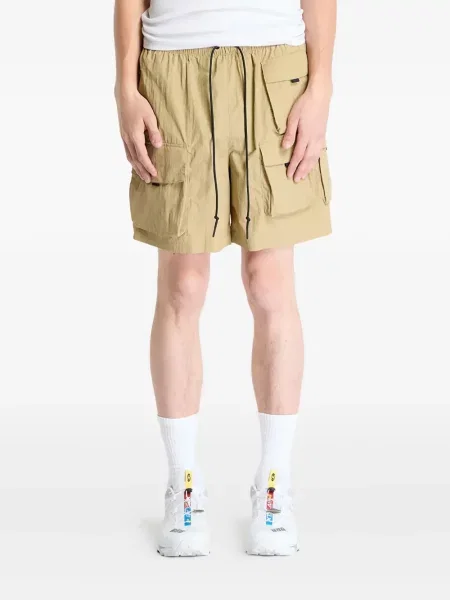 Semišové šortky cargo Nike šedé