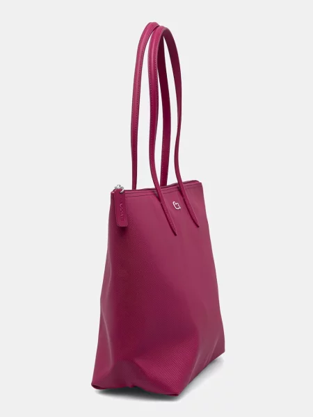 Geantă shopper Lacoste roz
