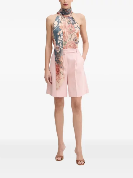 Bluză Guess cu model floral cu imagine roz