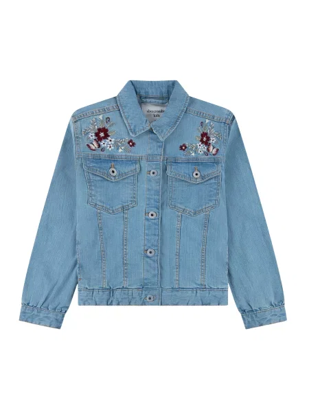 Abercrombie & Fitch Átmeneti dzseki farmer / pasztellzöld / borvörös / piszkosfehér kék