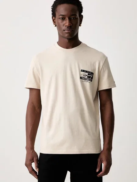 Tommy Jeans T-shirt beżowa