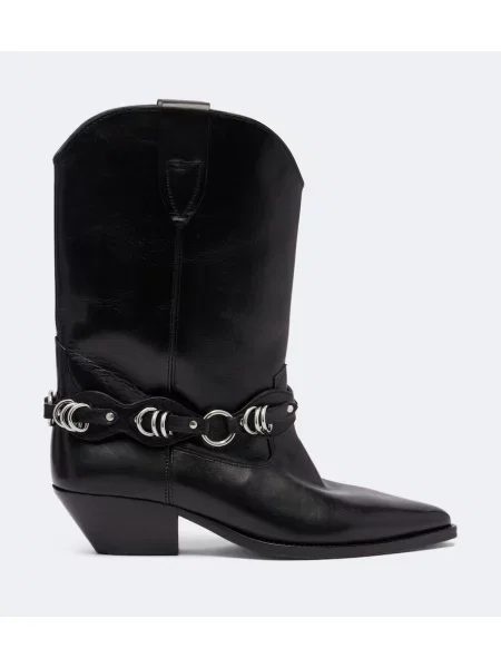 Botine Isabel Marant din piele negru