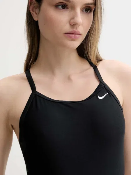 Jednodílné plavky Nike měkký košík černá