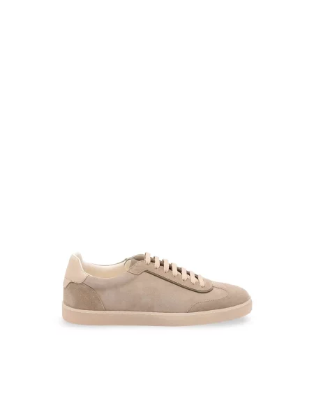 Sneakersy Brunello Cucinelli zamszowe beżowe