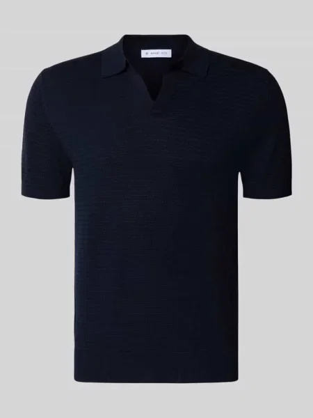 Koszulka polo z dekoltem w serek krój regular fit Manuel Ritz