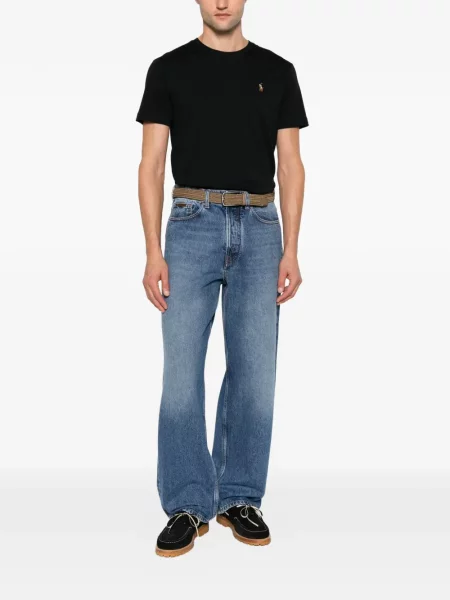 Поло тениска Polo Ralph Lauren бродирана черно