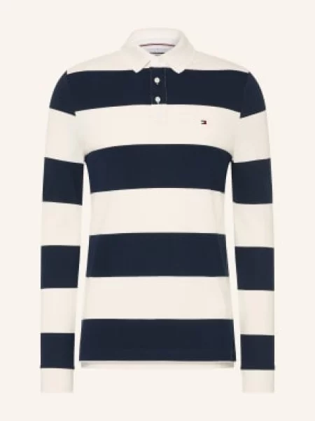 Tommy Hilfiger Rugbyové Tričko tmavě modrá bílá