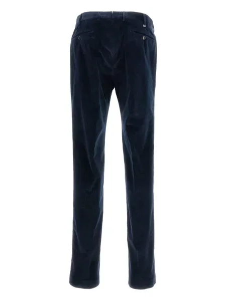 Pantaloni Pt Torino de catifea cord albastru