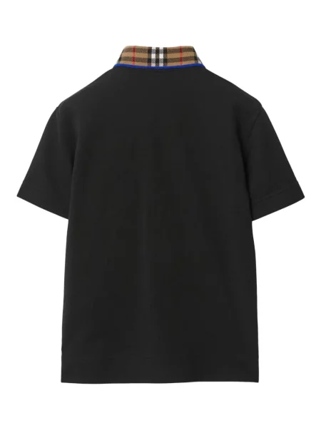 Koszulka polo dziecięca Burberry czarna