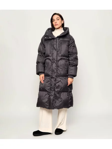 PARAJUMPERS De puf palton cu bretele Falge gri