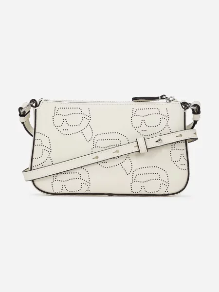 Шкіряна сумочка Karl Lagerfeld білий
