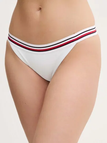 Plavkové nohavičky Tommy Hilfiger biela
