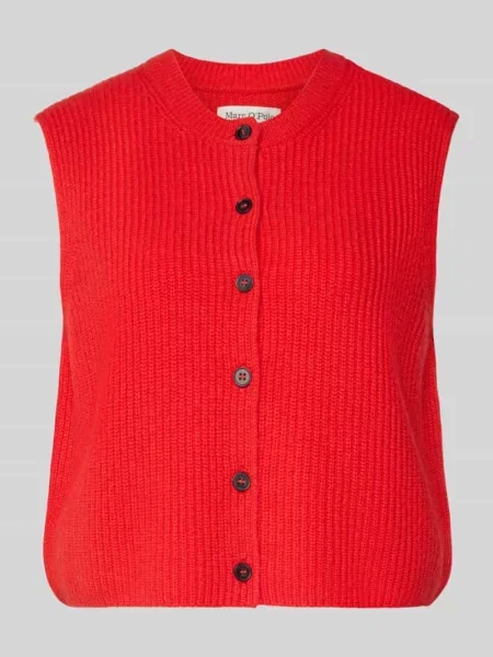 Kamizelka z dzianiny o kroju regular fit z mieszanki wełny Marc O'polo