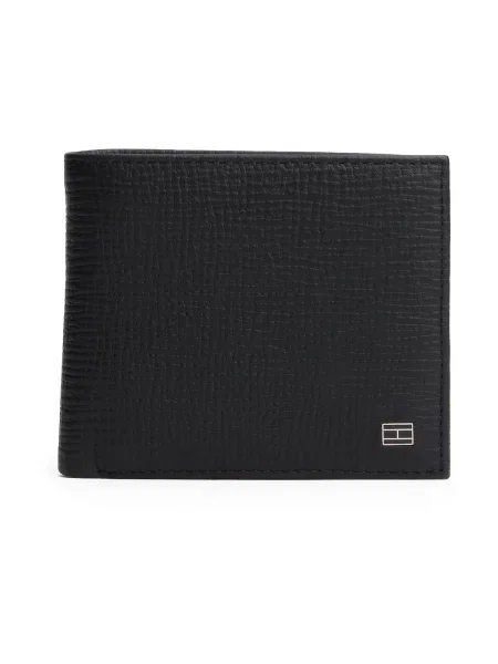 Tommy Hilfiger De piele portofel TH FLAG negru