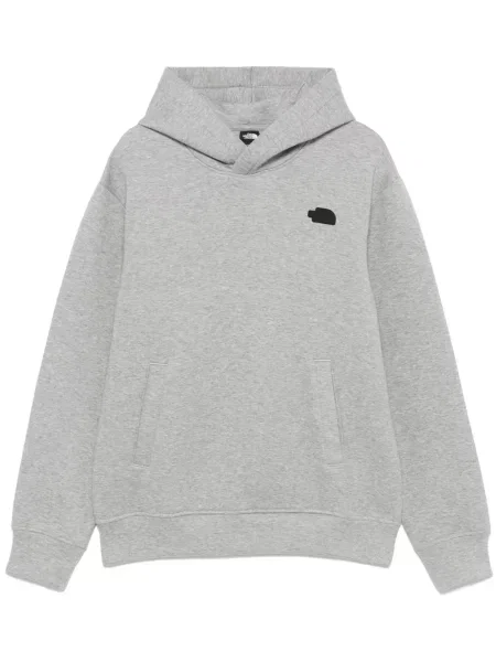 Hanorac cu glugă The North Face cu autograf gri