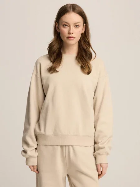 Світшот DIVERSE бавовна/поліестер бежевий