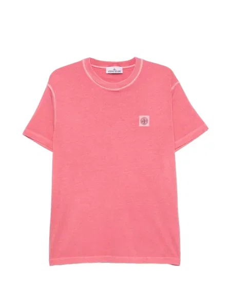 Tricou Stone Island cu strasuri roz