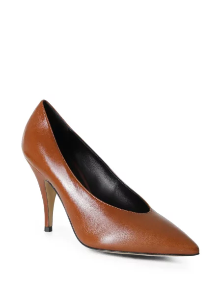 Pantofi cu toc 3juin din piele maro