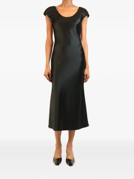 Rochie midi Toteme din satin negru