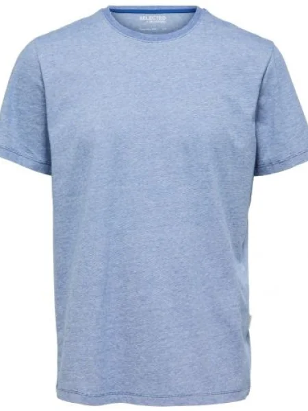 SELECTED HOMME Tricou Aspen albastru amestec