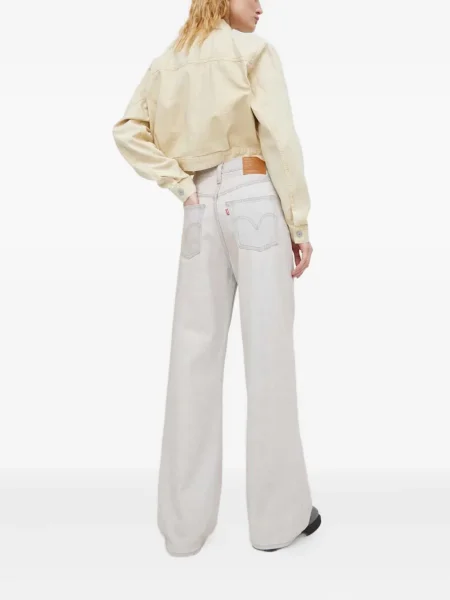 Ретро слаб дънки skinny fit Levi's® с разкъсвания синьо