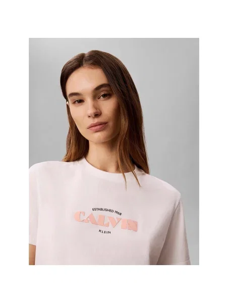 Tricou Calvin Klein Jeans clasic alb