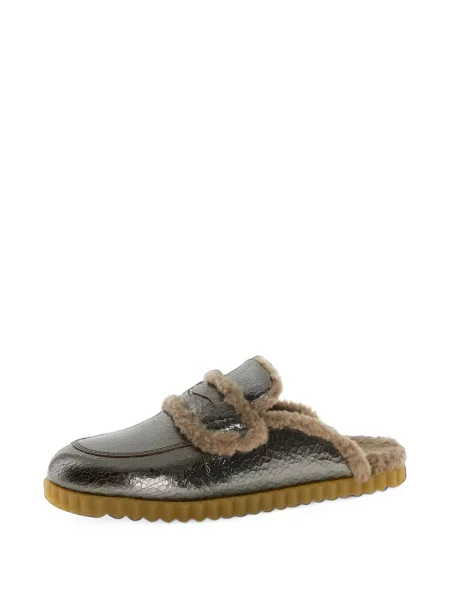 Papuci tip mules Voile Blanche din piele de oaie
