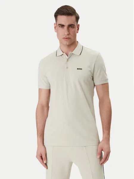 BOSS Tricou polo Birdie Paule bej