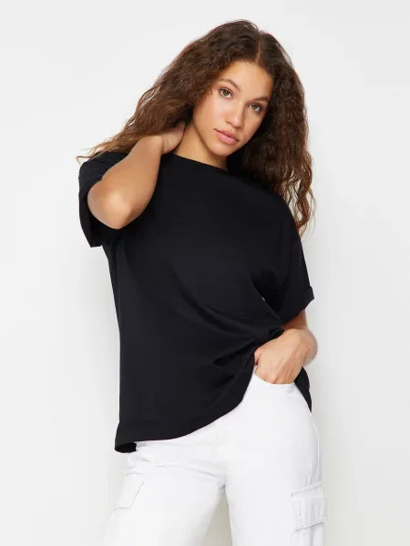 Trendyol Футболка чорний