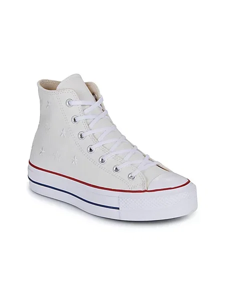 Superge Converse Chuck Taylor All Star s platformo bela