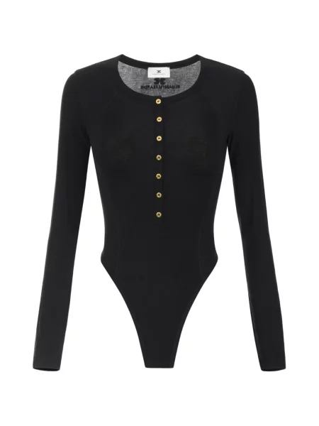 Ușor body Elisabetta Franchi din jerseu negru