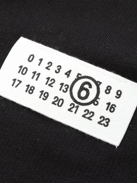 Mikina Mm6 Maison Margiela s autogramem černá