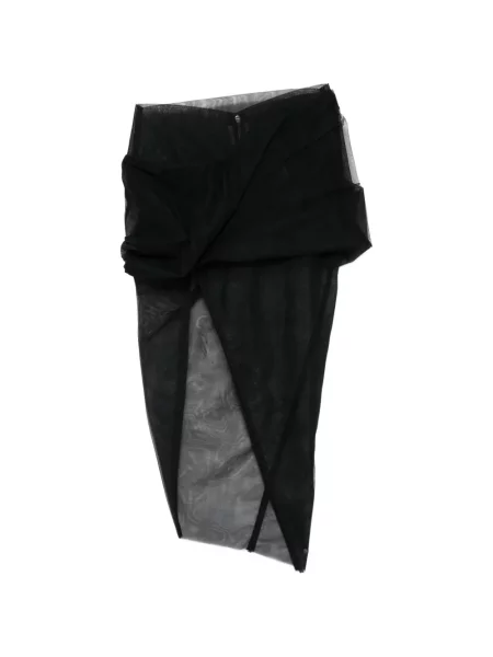 Fustă Rick Owens asimetrică negru