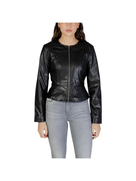 Geanta de piele Jacqueline De Yong negru